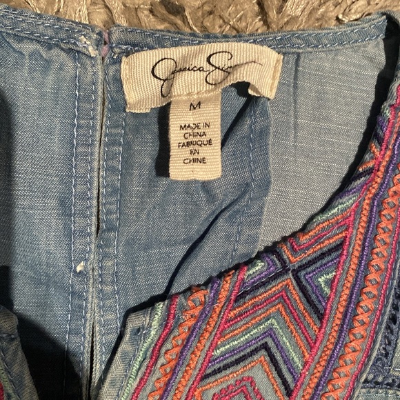 Jessica Simpson Girls Embroidered Jumpsuit - Picture 3 of 5